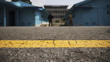 En esta imagen de archivo, vista de la localidad de Panmunjom, dentro de la zona desmilitarizada (DMZ) que separa las dos Coreas, en Corea del Sur, el 19 de julio de 2022. (Kim Hong-Ji/Pool Photo vía AP, archivo)