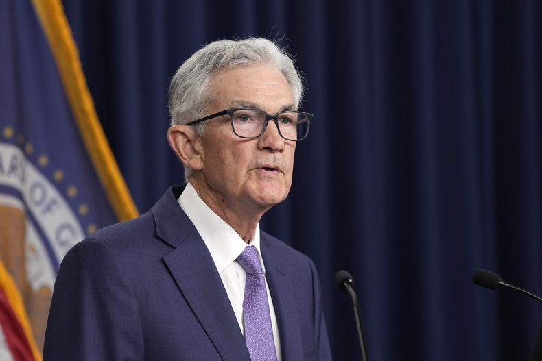 El presidente de la Reserva Federal Jerome Powell en la sede de la institución en Washington, el 12 de junio del 2024.. (Foto AP /Susan Walsh)