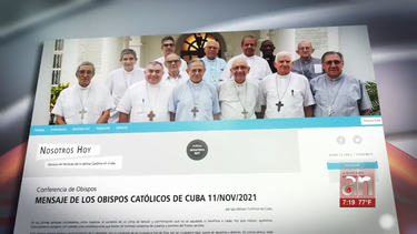 obispos catolicos de cuba llama a evitar la violencia y a permitir que todos sean escuchados