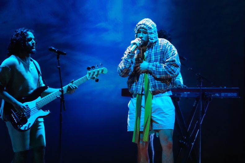 Bad Bunny durante su presentación en el Latin Grammy 2025 el jueves 13 de noviembre de 2025 en el MGM Grand de Las Vegas. (Foto AP/Chris Pizzello)