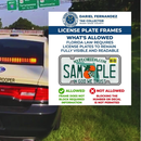 ALERTA A CONDUCTORES: Florida endurece multas por matrículas con marcos que oculten información