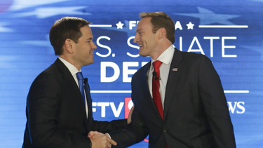patrick murphy y marco rubio se enfrentan por un puesto en el senado
