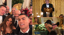 cristiano ronaldo cena con trump en la casa blanca como parte de la delegacion saudi