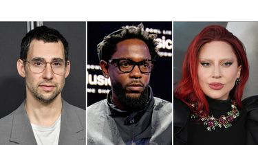 Esta combinación de fotos muestra a Jack Antonoff, a la izquierda, a Kendrick Lamar, en el centro, y a Lady Gaga. (Foto AP)
