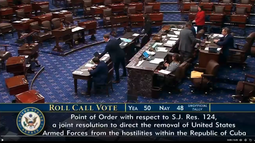 senado bloquea intento democrata: trump mantiene via abierta para acciones militares sobre cuba