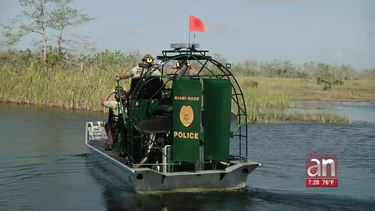 autoridades de miami-dade mostraron el nuevo hidrodeslizador