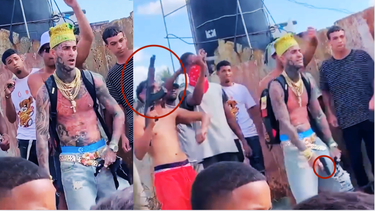 polemica en cuba: criticas al cantante el joker por grabar videoclip con armas frente a ninos