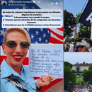 La activista cubana recién llegada, Saily González participa en protestas ANTI Trump: Reconocemos un dictador cuando lo vemos