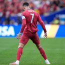 El portugués Cristiano Ronaldo celebra después de anotar el primer gol de su equipo en partido por el Grupo K del Mundial entre Portugal y Uzbekistán, el martes 23 de junio de 2026, en Houston. (AP Foto/Ashley Landis)