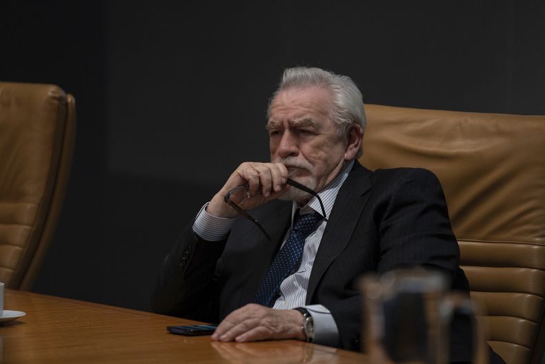 En esta imagen proporcionada por HBO, Brian Cox en la temporada final de Succession. (HBO vía AP)