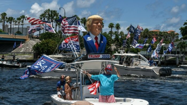 florida celebra el cumpleanos de trump con caravanas