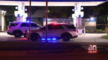 balean en medio de la madrugada a una persona en una gasolinera de miami gardens