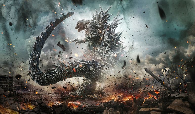 En esta imagen proporcionada por Toho International una escena de Godzilla Minus One. (Toho vía AP)