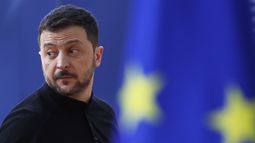 El presidente ucraniano Volodymyr Zelenskyy en Bruselas, Bélgica, el 6 de marzo del 2025. (AP foto/Omar Havana)