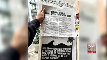 organizacion procastrista habria pagado 150 mil dolares por articulo que pide el fin del embargo a cuba en the new york times
