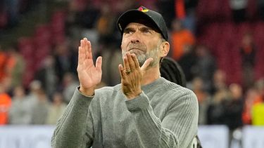 El técnico de Alemania Jurgen Klopp tras el empate 1-1 contra Países Bajos en la Liga de Naciones, el jueves 24 de septiembre de 2026, en Ámsterdam. (AP Foto/Martin Meissner)