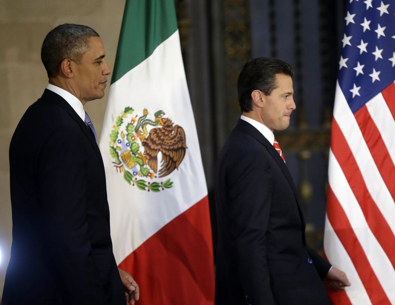 Obama junto a Peña Nieto en México (mayo/2013).