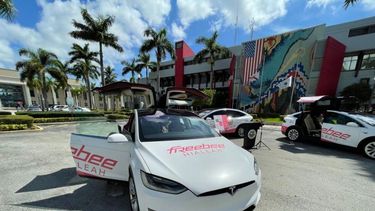 hialeah: freebee llego para ofrecer transporte gratuito. 