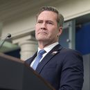 El asesor de seguridad nacional de la Casa Blanca Mike Waltz en conferencia de prensa en la Casa Blanca en Washington el 20 de febrero del 2025. (AP foto/Alex Brandon)