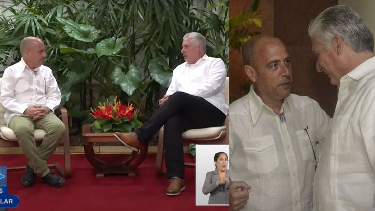 El activista procastrista Carlos Lazo viaja a Cuba y se reencuentra con Miguel Díaz-Canel