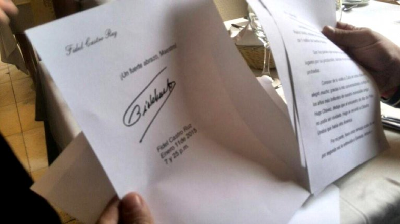 Maradona carta fidel