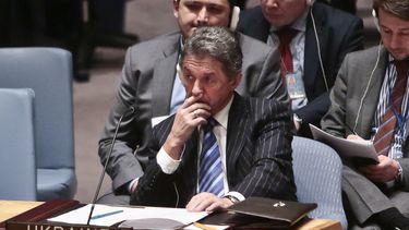 americateve | El embajador de Ucrania ante la ONU, Yuri Sergueiev, durante una reuni&oacute;n del Consejo de Seguridad sobre la situaci&oacute;n en Ucrania, el lunes, 3 de marzo del 2014. (Foto AP/Bebeto Matthews)