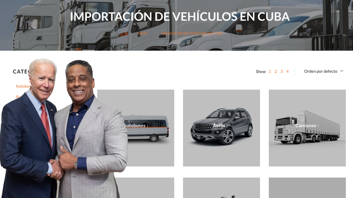 Launches an online sales platform to Cuba for trucks, motorcycles, cars and more