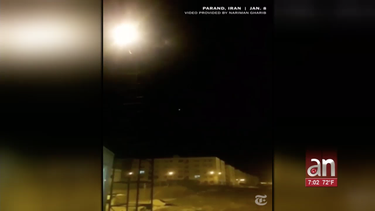 las imagenes del momento en el que el misil lanzado por iran derribo al avion ucraniano