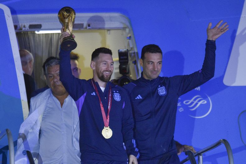 DEP-FUT MUNDIAL-ARGENTINA-REGRESO
