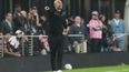 Javier Mascherano, técnico del Inter Miami, durante el partido contra Nashville en los octavos de final de la Copa de Campeones de la CONCACAF, el miércoles 18 de marzo de 2026, en Fort Lauderdale, Florida. (AP Foto/Marta Lavandier)