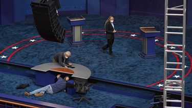 trump y biden a su ultimo debate 