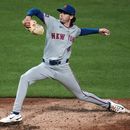 Zac Thornton, pitcher de los Mets de Nueva York, labora en el juego ante los Piratas de Pittsburgh, el viernes 7 de agosto de 2026 (AP Foto/Gene J. Puskar)
