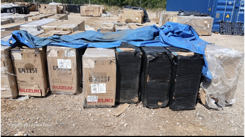 Denuncian abandono de motos enviadas a Cuba bajo custodia de Aerovaradero en Santiago de Cuba