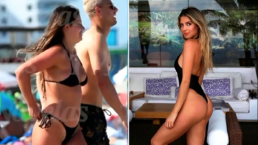 descubrieron a chicharito hernandez con una hermosa joven en las playas de miami