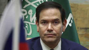 El secretario de Estado Marco Rubio en Riad, Arabia Saudí, el 18 de febrero del 2025. (Evelyn Hockstein/Pool Photo via AP)