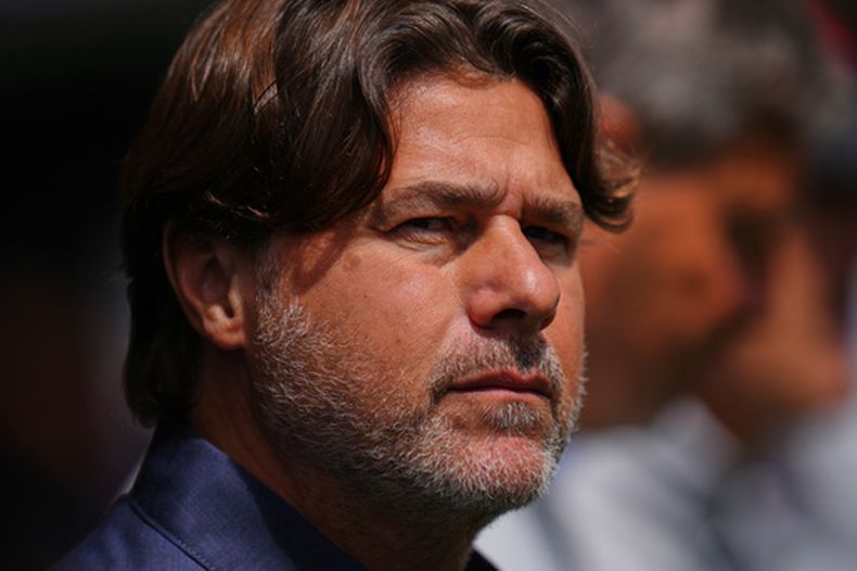 El técnico de Estados Unidos Mauricio Pochettino durante el partido del Grupo D del Mundial, el viernes 19 de junio de 2026, en Seattle. (AP Foto/Manu Fernández)