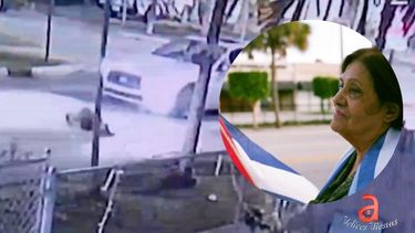 captado en camara como un conductor atropello a una anciana de origen cubano en miami