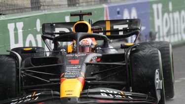 Max Verstappen (Red Bull) durante el Gran Premio de Mónaco, el domingo 28 de mayo de 2023. (AP Foto/Luca Bruno)