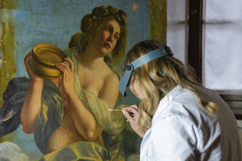 ESP-ART GENTILESCHI-DESNUDO-RESTAURACIÓN