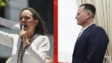 maria corina machado conversa con el enviado especial de trump