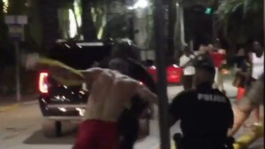 violento arresto en miami beach