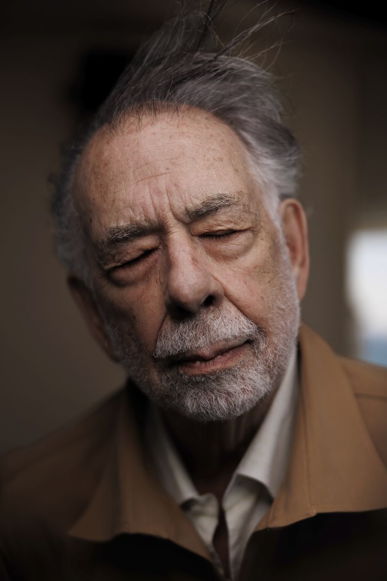 El director Francis Ford Coppola posa para retratos durante la promoción de Megalopolis, en la 77a edición del Festival de Cine de Cannes en Francia el viernes 17 de mayo de 2024. (Foto Vianney Le Caer/Invision/AP)