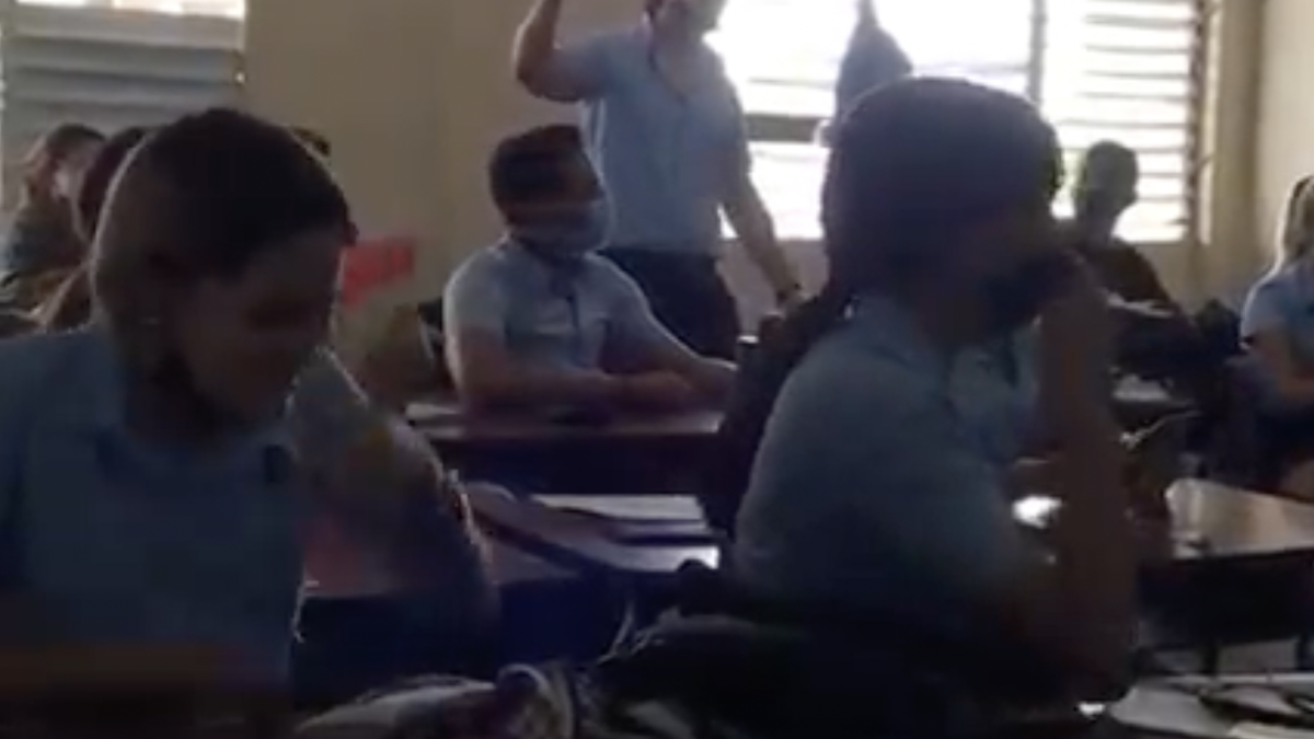 Se filtra video de una escuela en Cuba: los estudiantes gritaban ¡Nos vamos  pa´ Nicaragua!