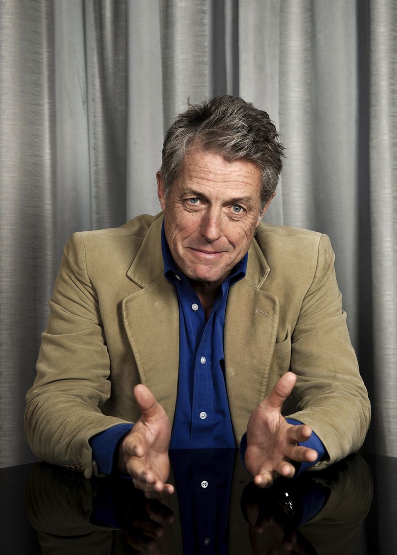 Hugh Grant posa para promocionar la película Heretic el domingo 27 de octubre de 2024 en Los Ángeles. (Foto Rebecca Cabage/Invision/AP)