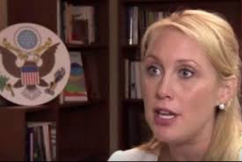 Lydia Barraza, portavoz del Departamento de Estado