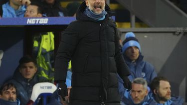 El técnico del Manchester City Pep Guardiola durante el partido contra Crystal Palace en la Liga Premier, el sábado 7 de diciembre de 2024. (AP Foto/Dave Shopland)