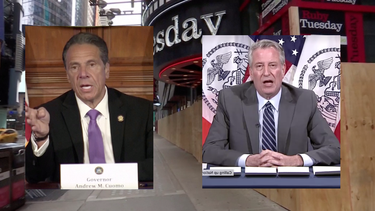 el gobernador de nueva york ataca al alcalde bill de blasio, tambien democrata, por saqueos