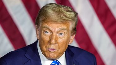 El candidato republicano a la presidencia, el expresidente Donald Trump, habla en un evento de campaña el martes 1 de octubre de 2024, en Discovery World, Milwaukee. (AP Foto/Andy Manis)