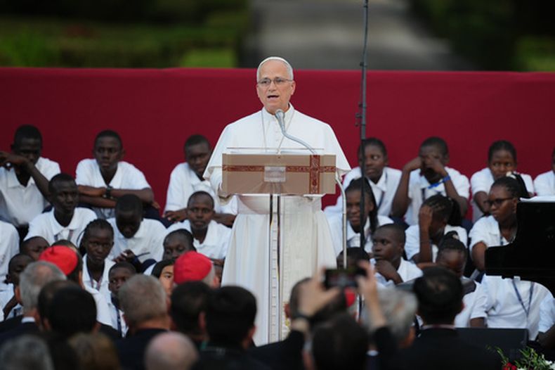 El papa León XIV en Castel Gandolfo, en las afueras de Roma, el 29 de julio del 2026. (AP foto/Alessandra Tarantino)
