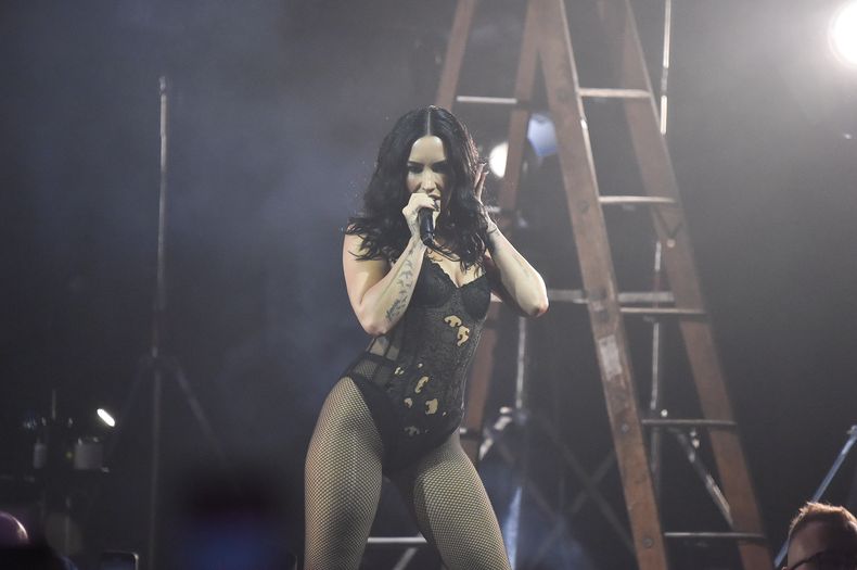 Demi Lovato presenta su espectáculo One Night Only el domingo 26 de octubre de 2025 en el Hollywood Palladium de Los Ángeles. (Foto Richard Shotwell/Invision/AP)